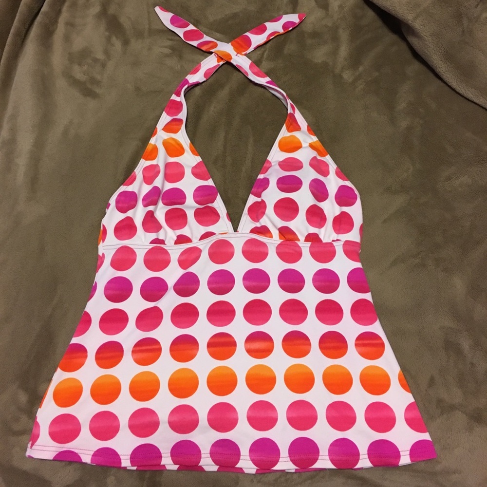 Polka dot tankini top